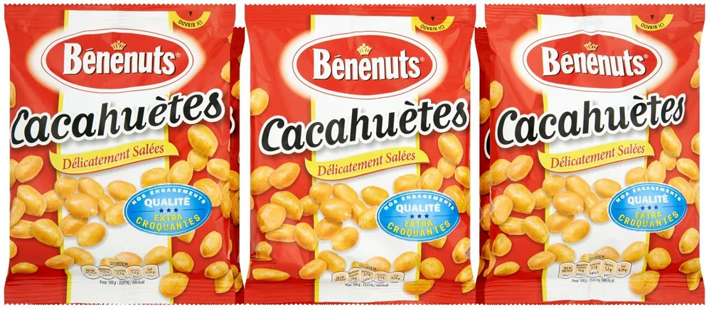 Bénénuts Cacahuètes délicatement salées 6 x 220 g