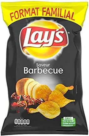 Lay's saveur barbecue format familial