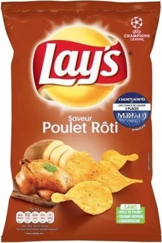 Chips saveur poulet rôti