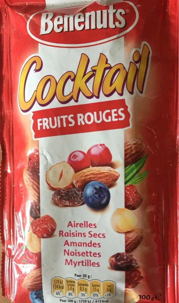 Benenuts cocktail fruits rouges