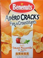 Apéro cracks goût Tomate Mozzarella et Basilic