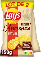 Lay's Recette à l'ancienne nature lot de 2 x 150 g