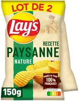 Lay's Recette paysanne nature lot de 2 x 150 g