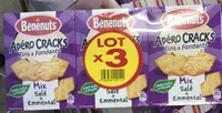 Apéro Cracks Fins & Fondants Mix Salé + Emmental (lot x3)