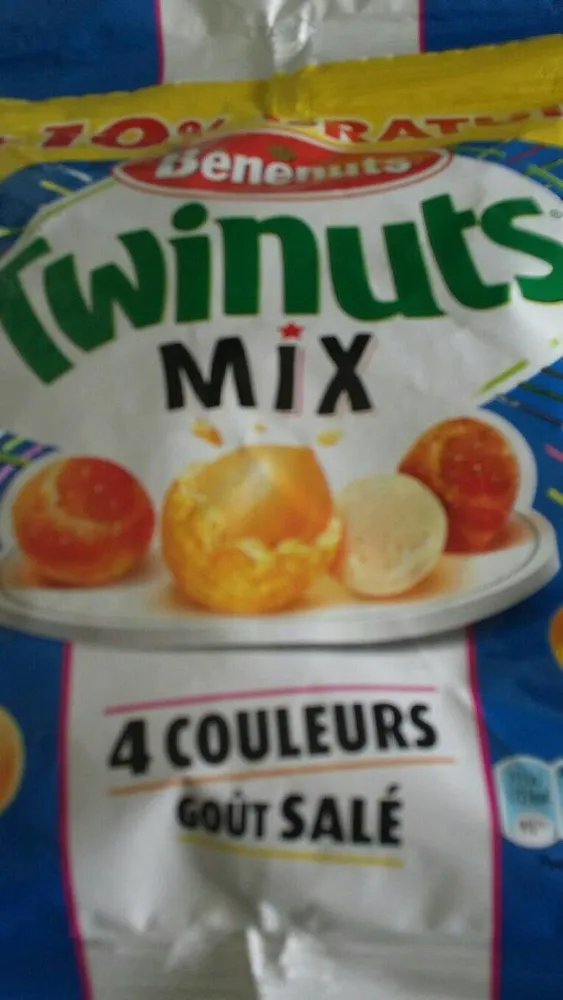 Cacahuètes 4 couleurs goût salé Bénénuts