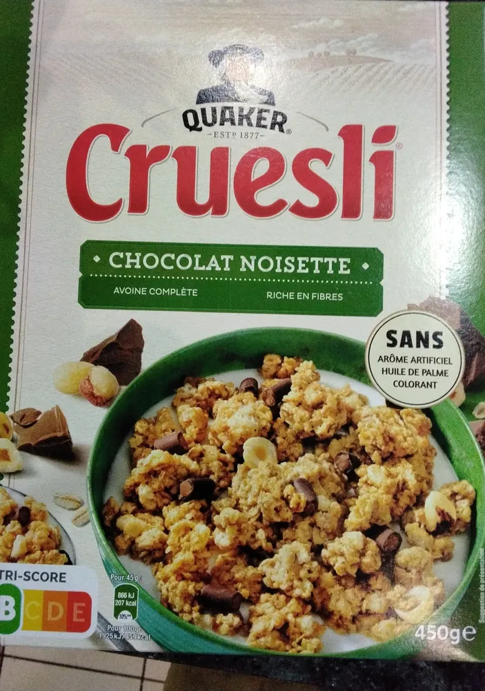 Quaker Cruesli Chocolat noisette