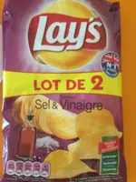 Lay's saveur sel & vinaigre lot de 2 x 130 g