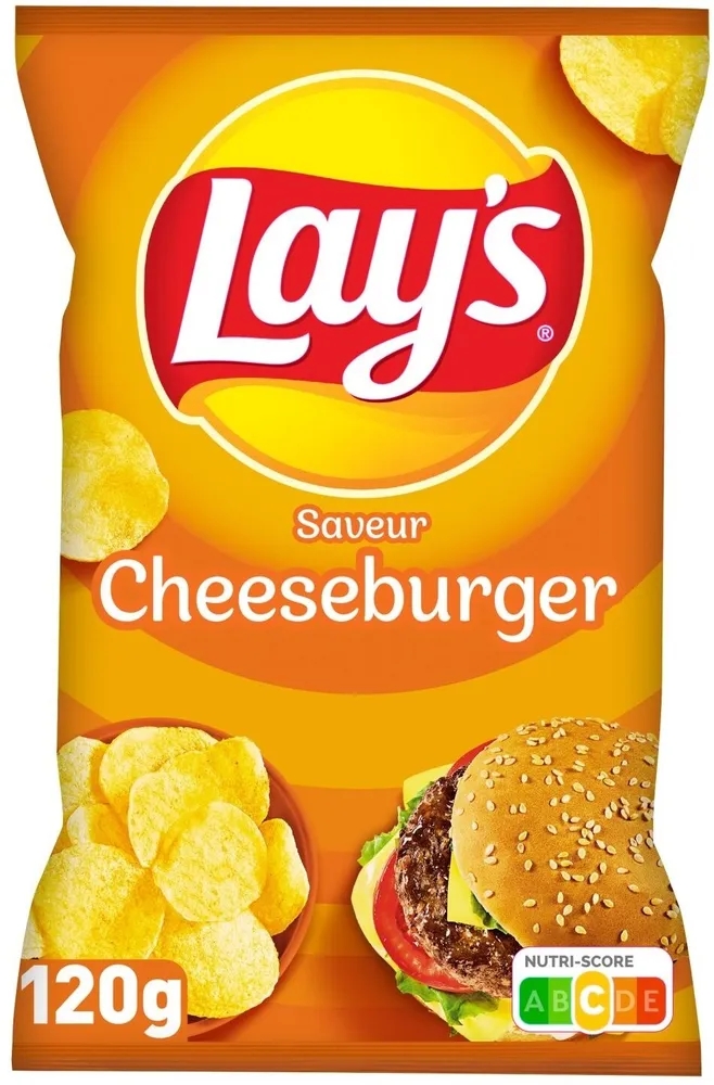 Chips saveur cheeseburger