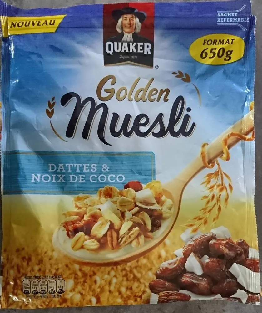 Golden muesli Dattes & Noix Coco