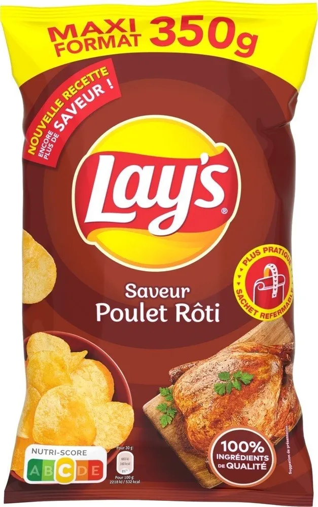 Chips saveur poulet rôti maxi format