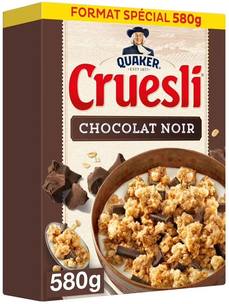 Quaker Cruesli Chocolat noir format spécial