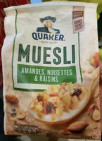 Quaker Muesli Amandes, noisettes & raisins