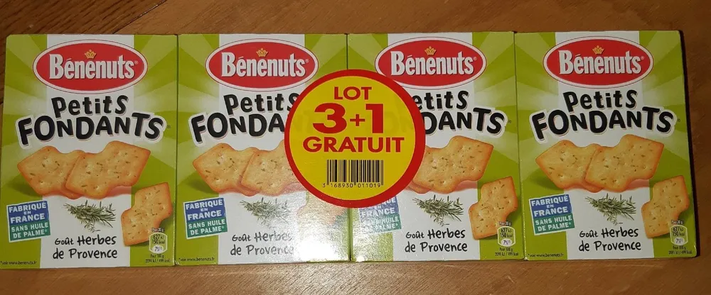Petits fondants herbes de Provence lot de 3+1 gratuit