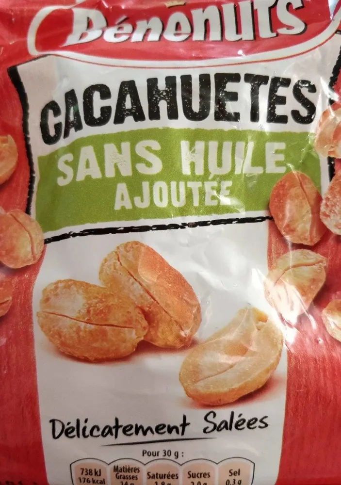 Cacahuètes sans huile ajoutée