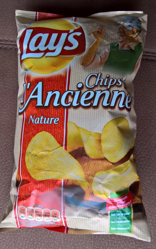 Lay's Chips à l'ancienne nature 6 x