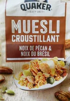 Muesli croustillant noix de pecan et noix du Brésil