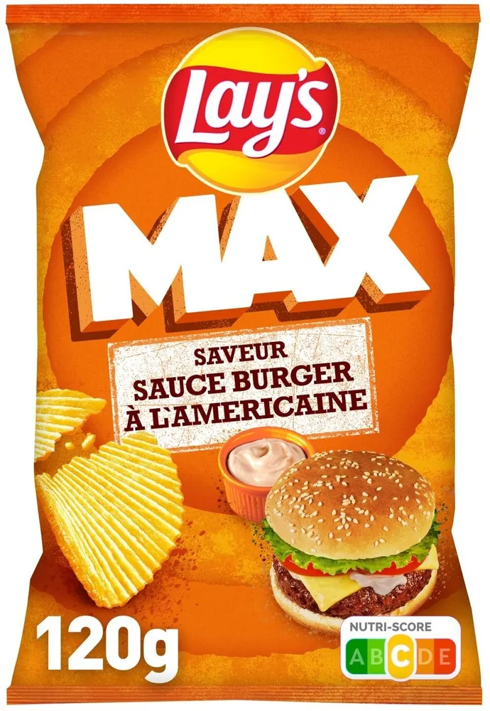 Lay's Max saveur sauce burger à l'américaine