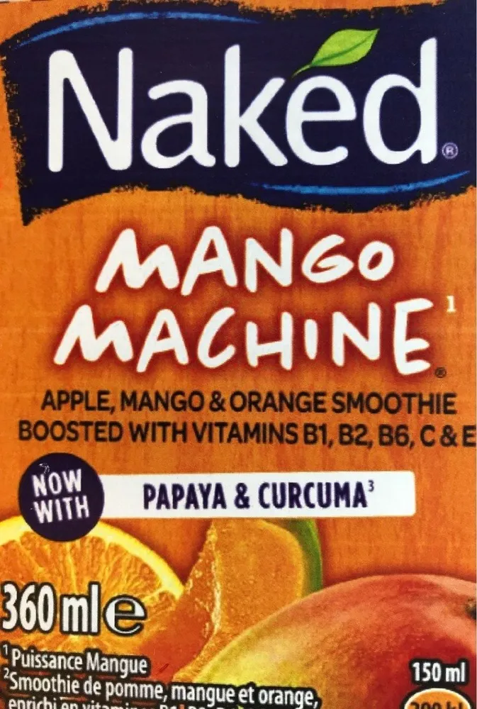 Naked Mango Machine Apple, Mango & Orange Smoothie