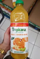 Tropicana Pure premium orange raisin banane format familial 1,5 L