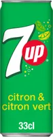 7UP saveur citron & citron vert 33 cl
