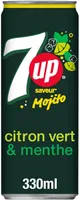 7UP saveur mojito citron vert & menthe 33 cl