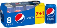 Pepsi 7 x 33 cl + 1 offerte