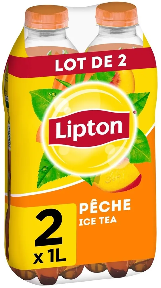Lipton Ice Tea saveur pêche lot de 2 x 1 L