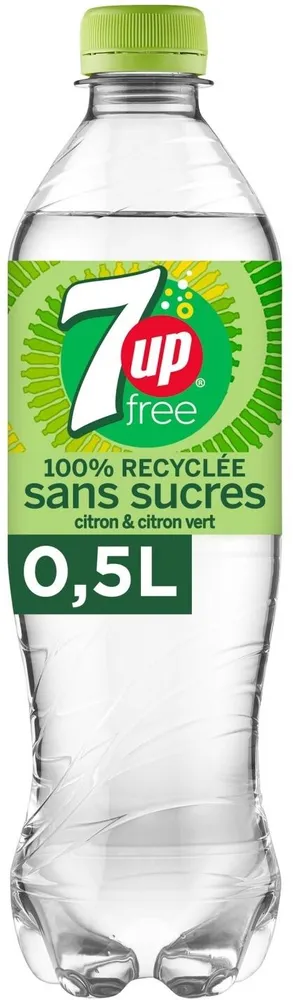 7UP Free saveur citron & citron vert 50 cl