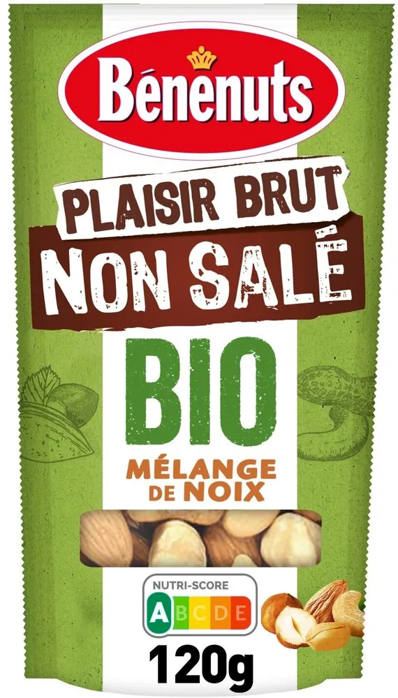 Plaisir brut non sale bio - melange de noix