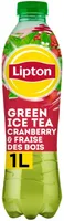 Lipton Green Ice Tea saveur cranberry & fraise des bois 1 L