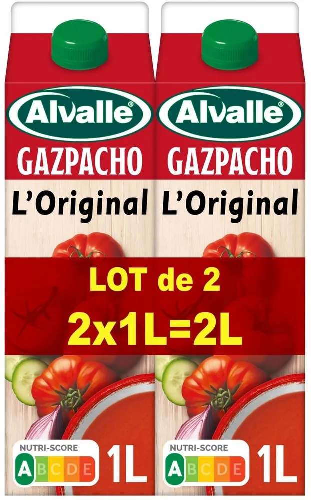 Alvalle Gazpacho l'original lot de 2 x 1 L