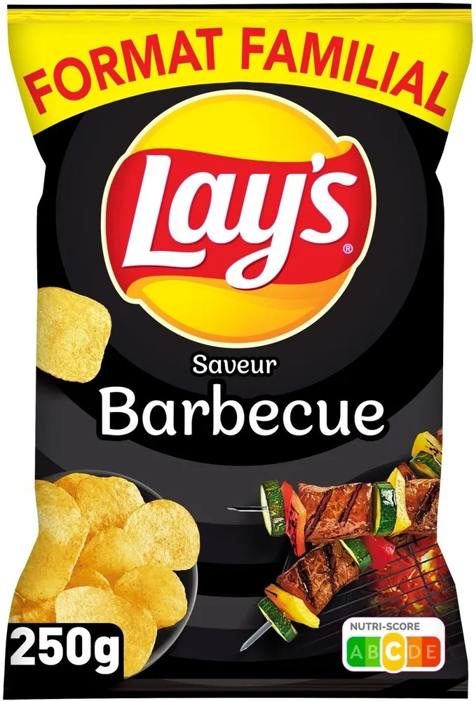 Lay's saveur barbecue format familial