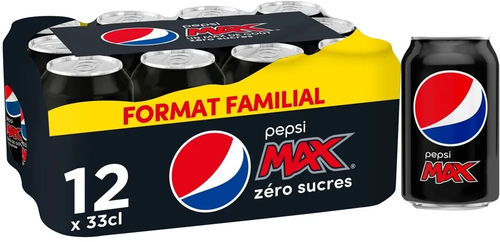 Pepsi Max format familial 12 x 33 cl