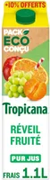 Tropicana Pure premium réveil fruité 1 L +10% offerts