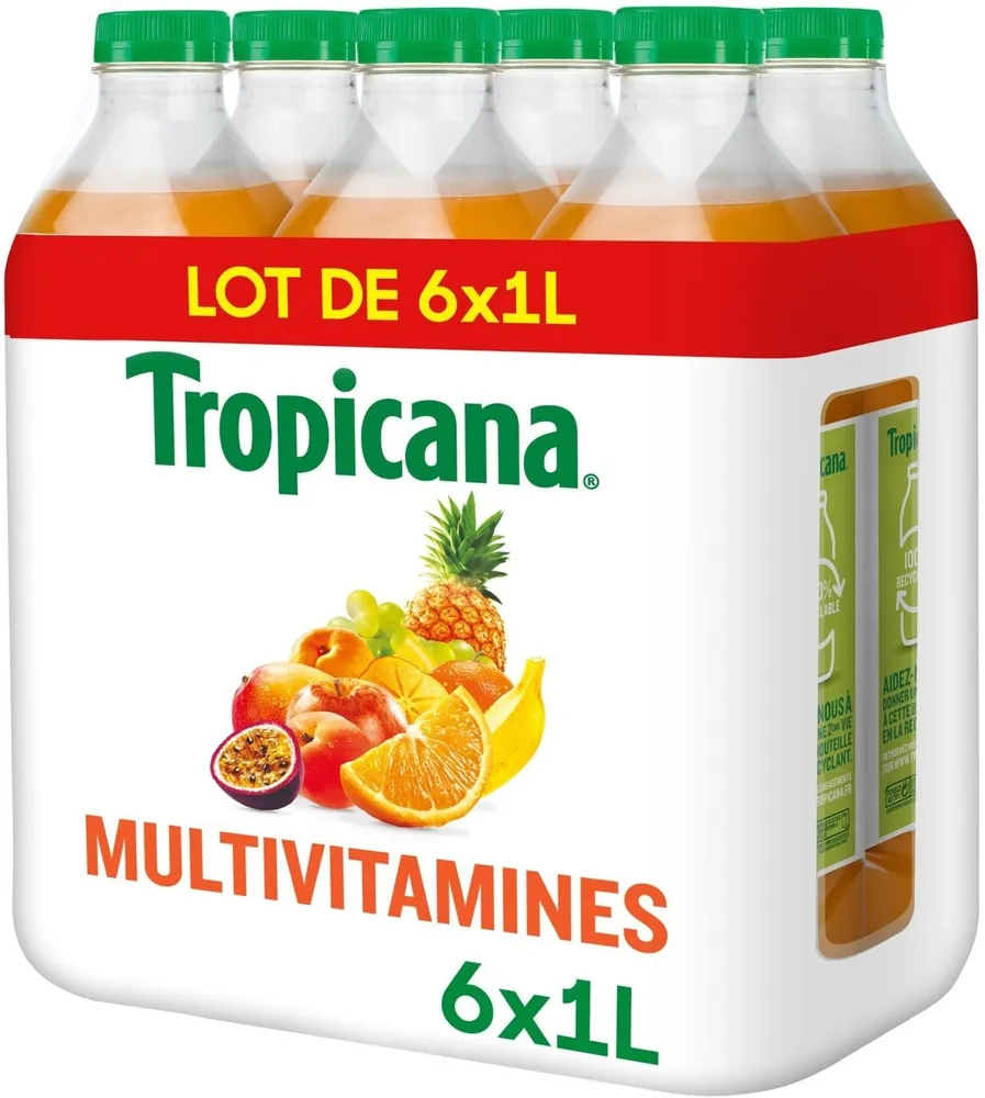 Tropicana Multivitamines lot de 6 x 1 L