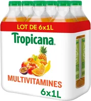 Tropicana Multivitamines lot de 6 x 1 L