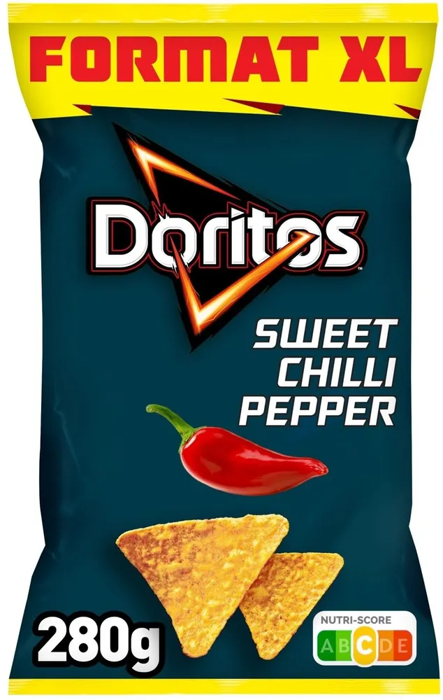 Tortilla chips de maïs goût piment doux