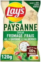 Lay's Paysanne saveur fromage frais ail de Garonne et fines herbes