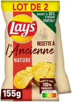 Lay's Recette à l'ancienne nature lot de 2 x 155 g