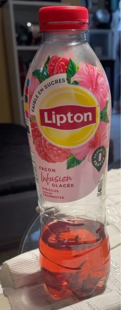 Lipton façon infusion glacée hibiscus saveur framboise