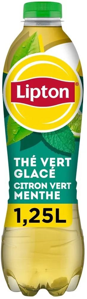 Thé Vert Glacé Citron Vert et Menthe