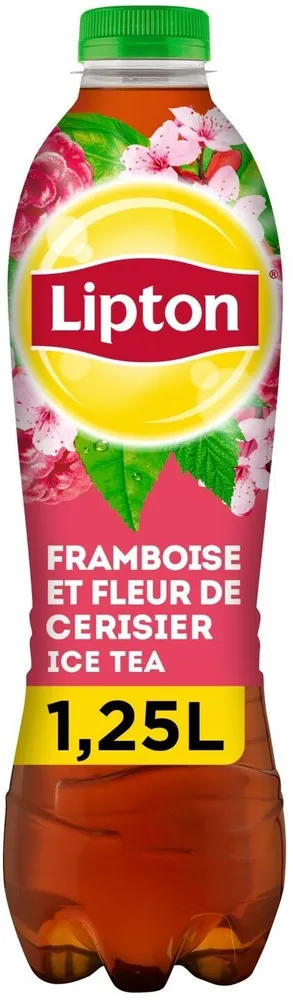 Ice tea framboise et fleur de cerisier