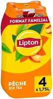 Lipton Ice Tea saveur pêche format familial 4 x 1,75 L