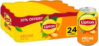 Lipton Ice Tea saveur pêche 24 x 33 cl dont 10% offert