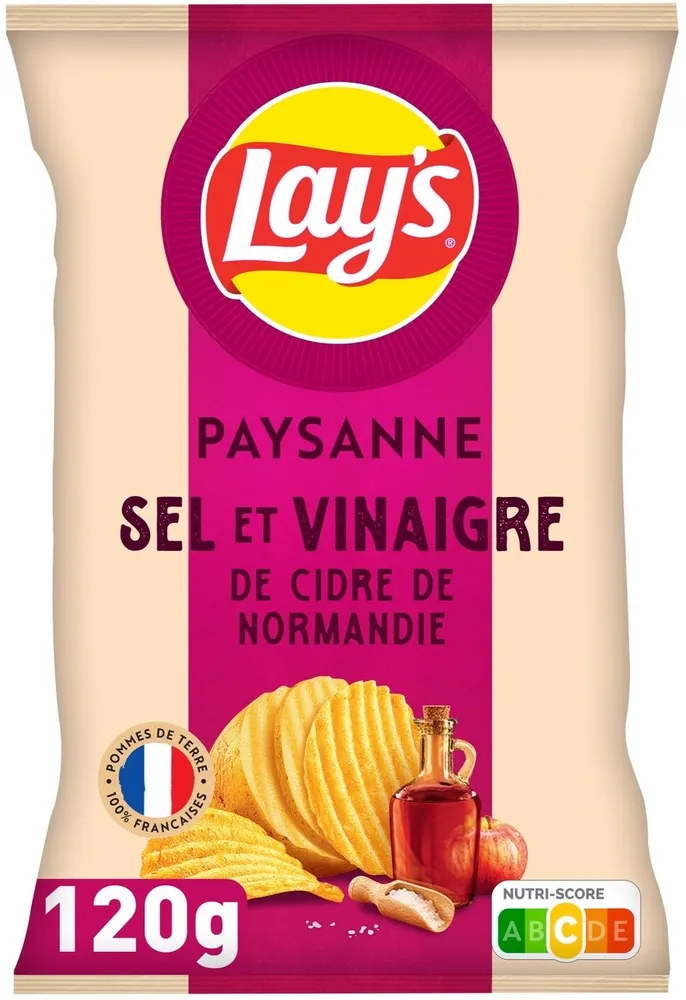 Paysanne saveur sel et vinaigre de cidre de Normandie.