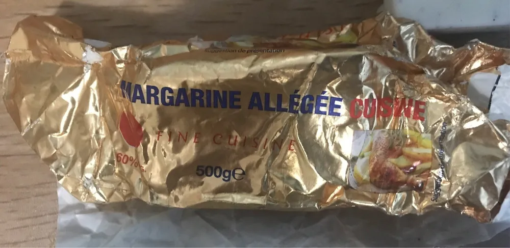 Margarine allégée cuisine