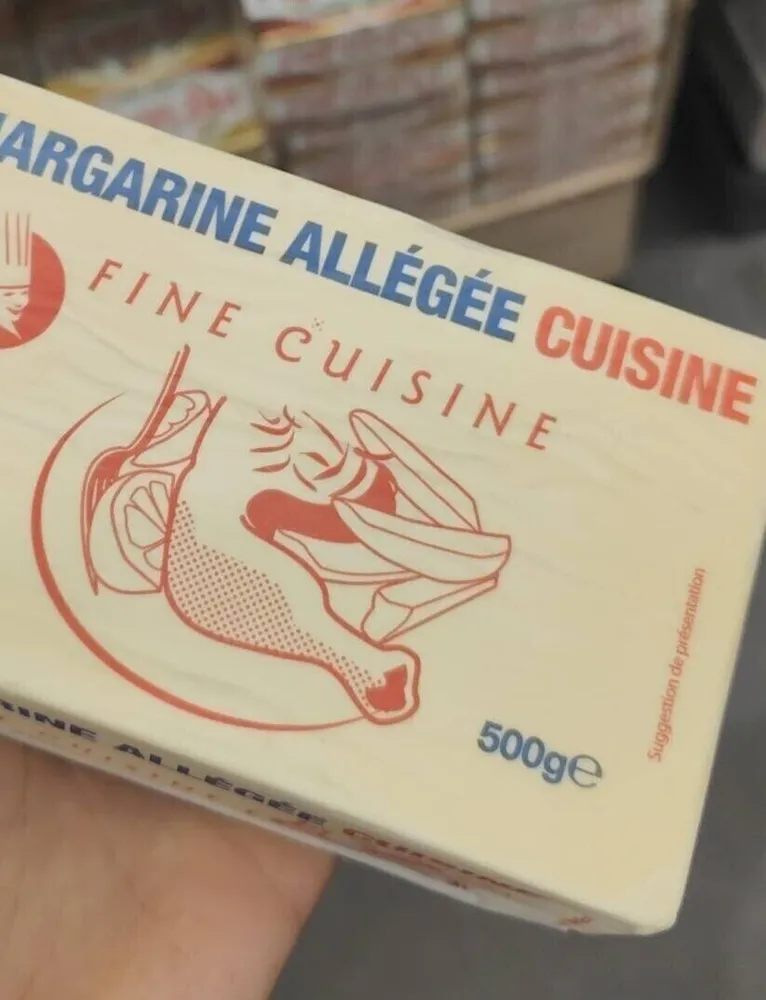 Margarine allégée cuisine beurre