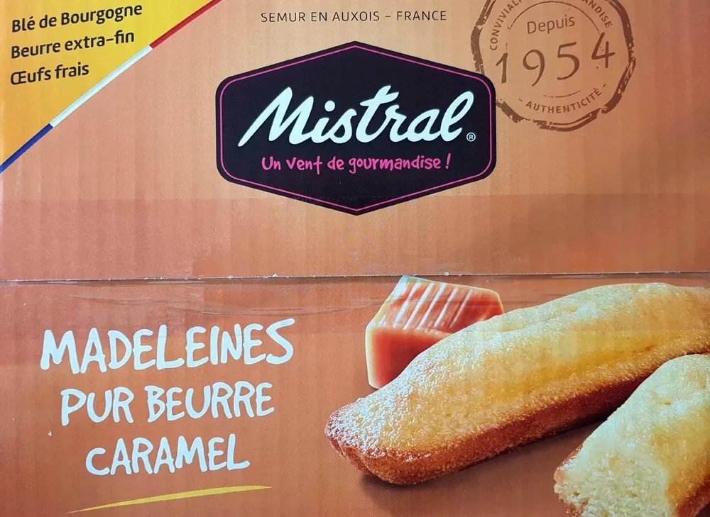 Madeleines pur beurre caramel