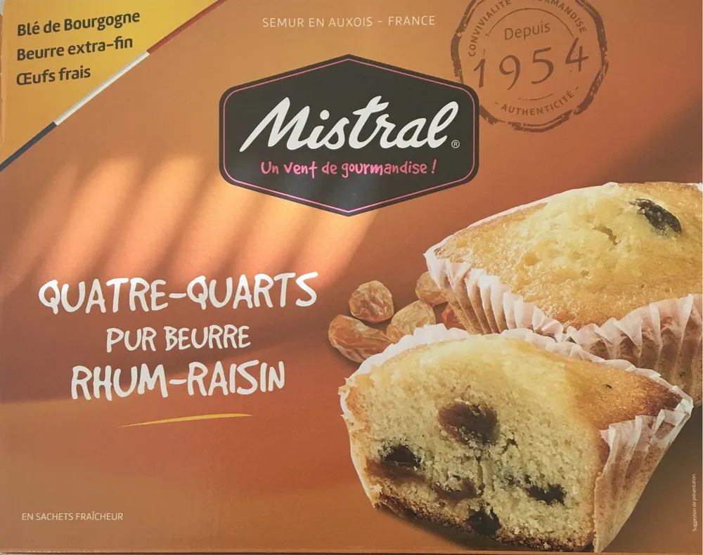 Quatre-Quarts Pur Beurre Rhum Raisin