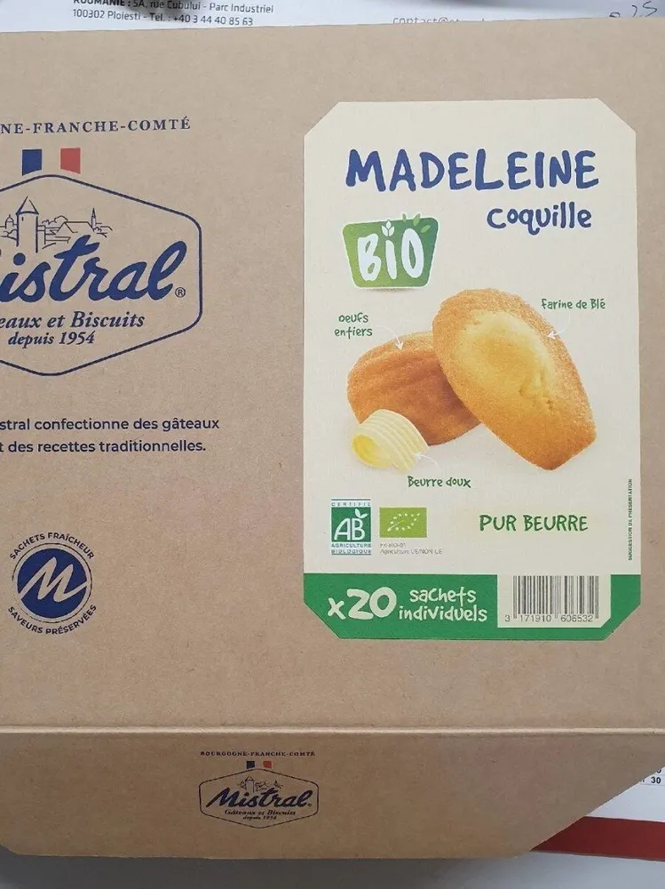 Madeleine Coquille Biologique